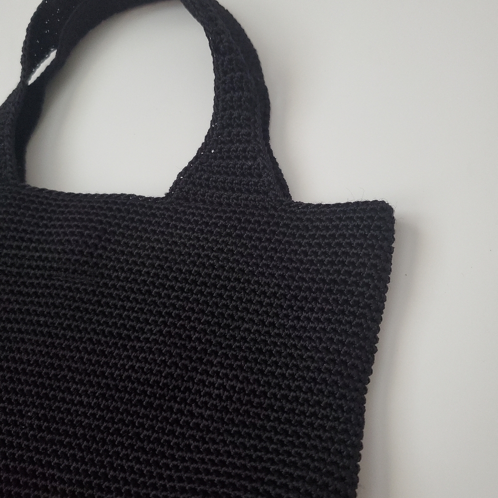 The Sak Black Crochet Mini Tote Bag - Picture 5 of 14
